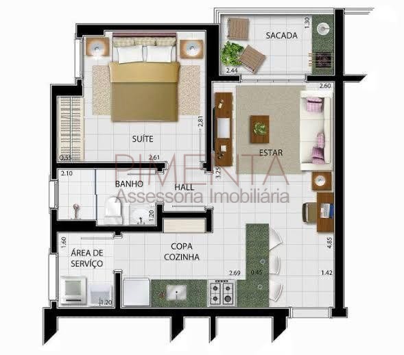 Apartamento para alugar com 1 quarto, 39m² - Foto 27