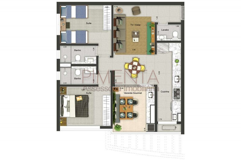 Apartamento à venda com 2 quartos, 80m² - Foto 24